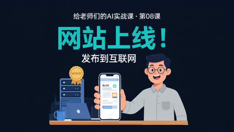 给老师们的AI实战课08：班级网站，上线！